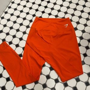 Orange gymshark leggings